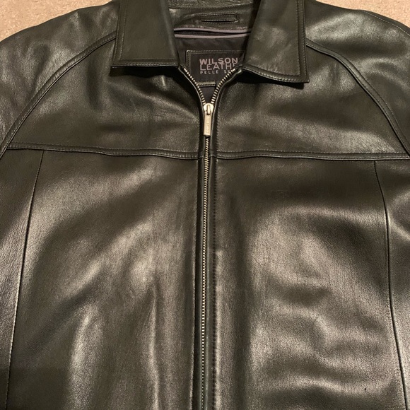 Wilson’s oversized vintage leather jacket bomber - Picture 3 of 14
